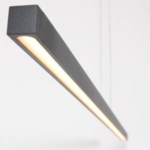 LED-Pendelleuchte Light Stripe Aluminium - 1-flammig - Schwarz