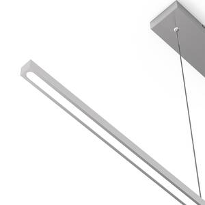 LED-Pendelleuchte Light Stripe Aluminium - 1-flammig - Silber