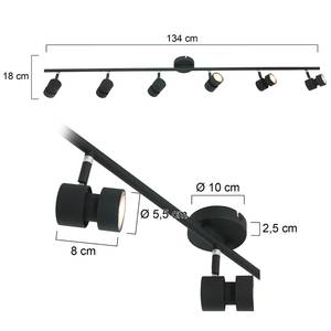 LED-plafondlamp Natasja I aluminium - Aantal lichtbronnen: 6