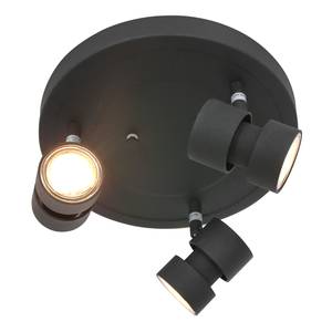 Plafonnier Natasja LED-Platine Aluminium - 3 ampoules