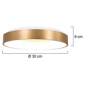 LED-plafondlamp Veneer I aluminium - 1 lichtbron