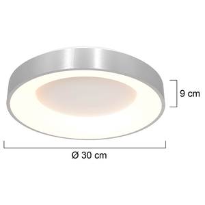 Plafonnier LED Veneer III Aluminium - 1 ampoule