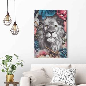 Wandbild Löwe Blumenkranz | kaufen home24