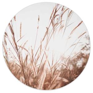 Afbeelding Zomer Planten verwerkt hout - beige - 50 x 50 x 2 cm
