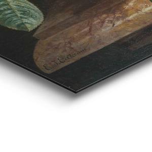 Quadro Fiori dipinti Materiale a base lignea - Verde - 60 x 90 x 2 cm