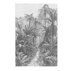 Tableau déco Gravure forêt tropicale Bois manufacturé - Noir - 60 cm x 90 cm x 2 cm