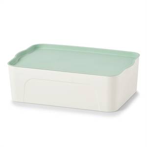 Contenitore portaoggetti Bengal Polipropilene - Bianco / Menta - 44,5 x 30 x 14 cm - 45 x 14 cm