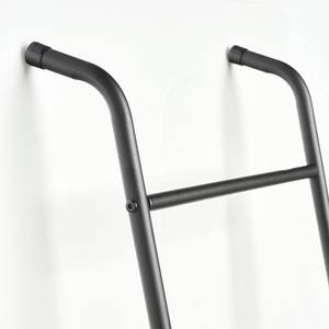 Leiter-Regal Betoni Metall / Körbe aus Polyester - Schwarz / grau - 43 x 23 x 168 cm