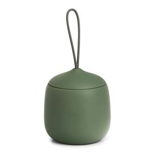 Porta ovatta Modern Poliresina - Verde salvia - 10,5 x 11,8 cm