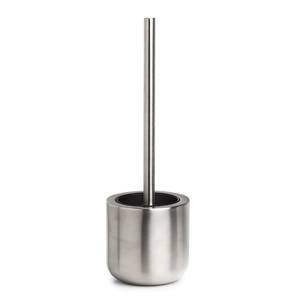 Scopino e portascopino Dhamir Acciaio inox / TPR - Argento - 11,2 x 35,3 cm