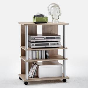 TV-Rack Paila Eiche Dekor / Silber