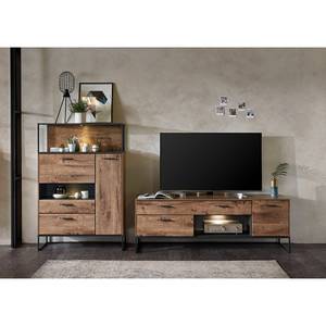 Credenza Meevoo I Effetto quercia / Grafite