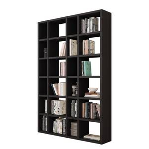 Bibliothèque Emporior IX Imitation chêne marron-noir - Largeur : 145 cm