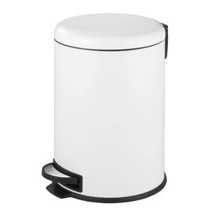 Poubelle Leman Easy Close Acier - Blanc - Capacité : 20 L