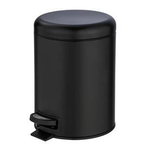 Pattumiera da bagno Leman 5 litri Acciaio - Capacità: 5 l - Nero