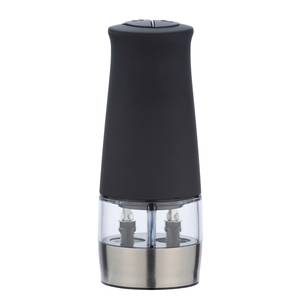 Macina pepe elettrico con luce LED Armin ABS / Ceramica - Argento / Nero