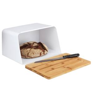 Boîte à pain Kubo Polystyrène / Bambou - Blanc