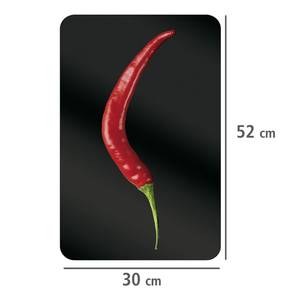 Afdekplaten Hot Peperoni (set van 2) glas - meerdere kleuren