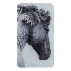 Abdeckplatte Horses (2er-Set) Glas - Grau