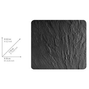 Multifunctionele plaat Leisteen glas - zwart