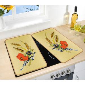 Afdekplaat Korenbloemen (set van 2) glas - meerdere kleuren