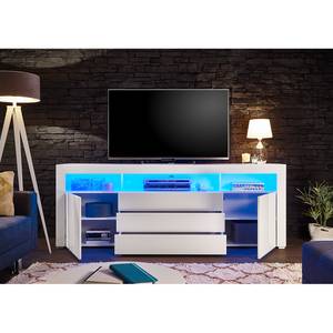 Buffet Juanillo Avec éclairage - Blanc brillant / Blanc mat