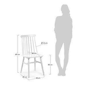 Chaises Tara (lot de 2) Blanc