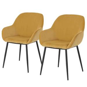 Chaises Kusamo II (lot de 2) Jaune moutarde