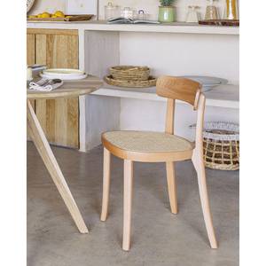 Chaises Rom (lot de 2) Hêtre naturel verni