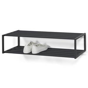 Étagère à chaussures Salo Métal - Noir - Largeur : 78 cm