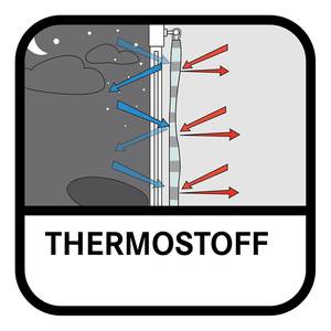 Ösenschal Moritz Polyester - Rot