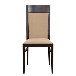 Chaises Ripon (lot de 2) Tissu / Hêtre massif - Camel / Noir