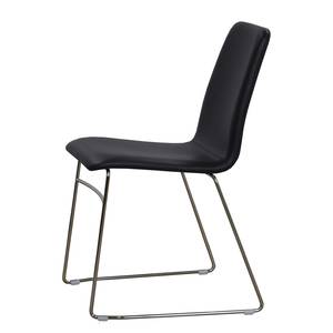 Chaises capitonnées Myko (lot de 2) Noir