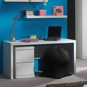 Schreibtisch Lara Weiß - Holzwerkstoff - 76 x 70 x 150 cm