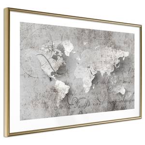 Cornice e poster Poetry World Polistirene / Carta - Bianco/Oro - 60 x 40 cm