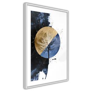 Poster Day and Night polystyreen/papierpulp - Grijs / Wit - 40 x 60 cm