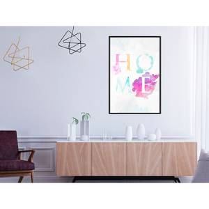 Poster Rainbow Home polystyreen/papierpulp - Zwart - 40 x 60 cm