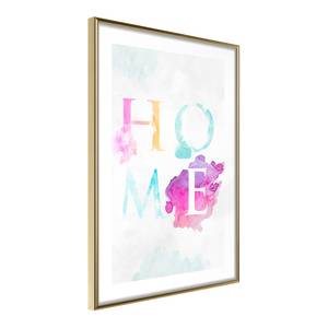 Cornice e poster Rainbow Home Polistirene / Carta - Bianco/Dorato - 20 x 30 cm