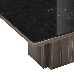 Table Dusk II Marbre / Panneau alvéolaire - Marbre noir / Eucalyptus