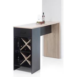 Bartafel Arthur Sonoma eikenhouten look/zwart