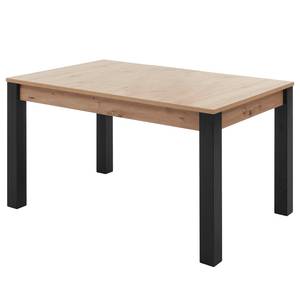 Eettafel Buffy (met uitschuiffunctie) Artisan eikenhouten look/zwart