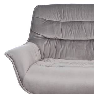 Fauteuil relax Arca Velours / Métal - Gris / Noir