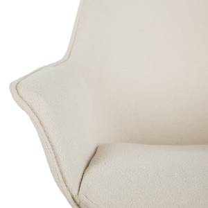 Chaise capitonnée Randall Beige - Textile - 65 x 87 x 65 cm