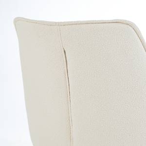 Chaise capitonnée Randall Beige - Textile - 65 x 87 x 65 cm
