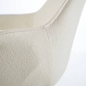 Chaise capitonnée Randall Beige - Textile - 65 x 87 x 65 cm