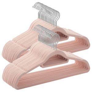 Kleerhangers Ashbury (set van 50) ABS-kunststof - Rozerood/wit