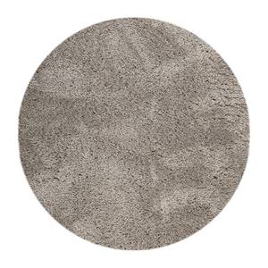 Hochflorteppich Yogi II Polyester - Sandgrau - Durchmesser: 200 cm