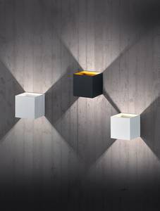 Lampada da parete Quad Alluminio - 1 punto luce - Argento