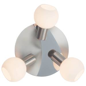 Plafondlamp Tiara II melkglas/ijzer - 3 lichtbronnen