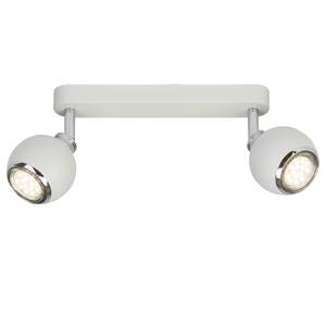 LED-plafondlamp Ina staal - Wit - Aantal lichtbronnen: 2